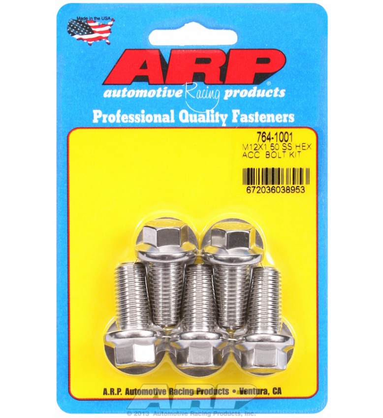 ARP Hardware - M12 x 1.50 x 25 hex SS bolts