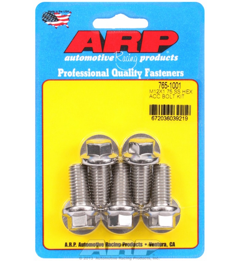 ARP Hardware - M12 x 1.75 x 25 hex SS bolts