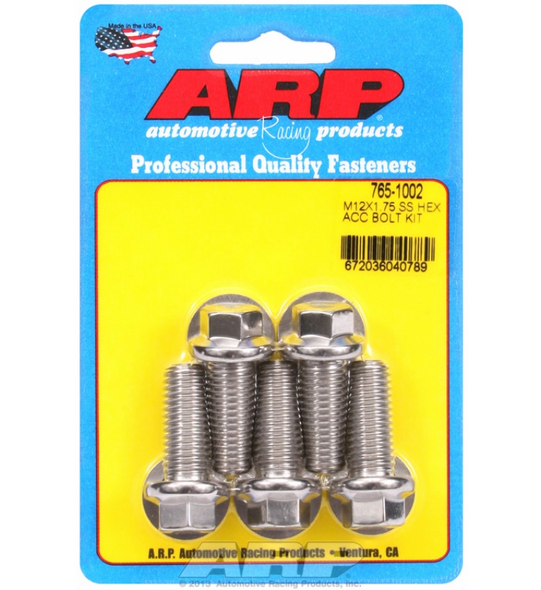 ARP Hardware - M12 x 1.75 x 30 hex SS bolts