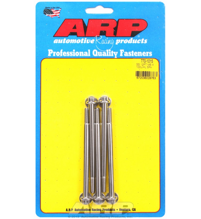 ARP Hardware - M6 x 1.00 x 100 12pt SS bolts