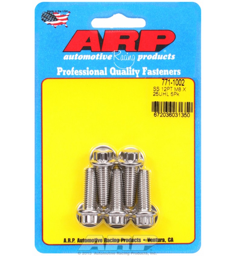 ARP Hardware - M8 x 1.25 x 25 12pt SS bolts