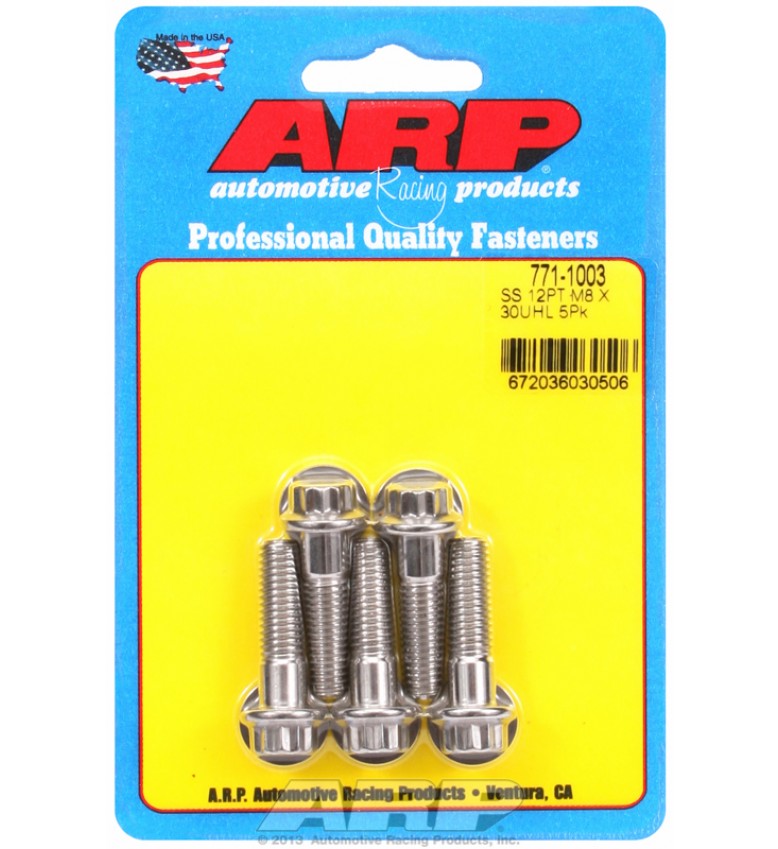 ARP Hardware - M8 x 1.25 x 30 12pt SS bolts