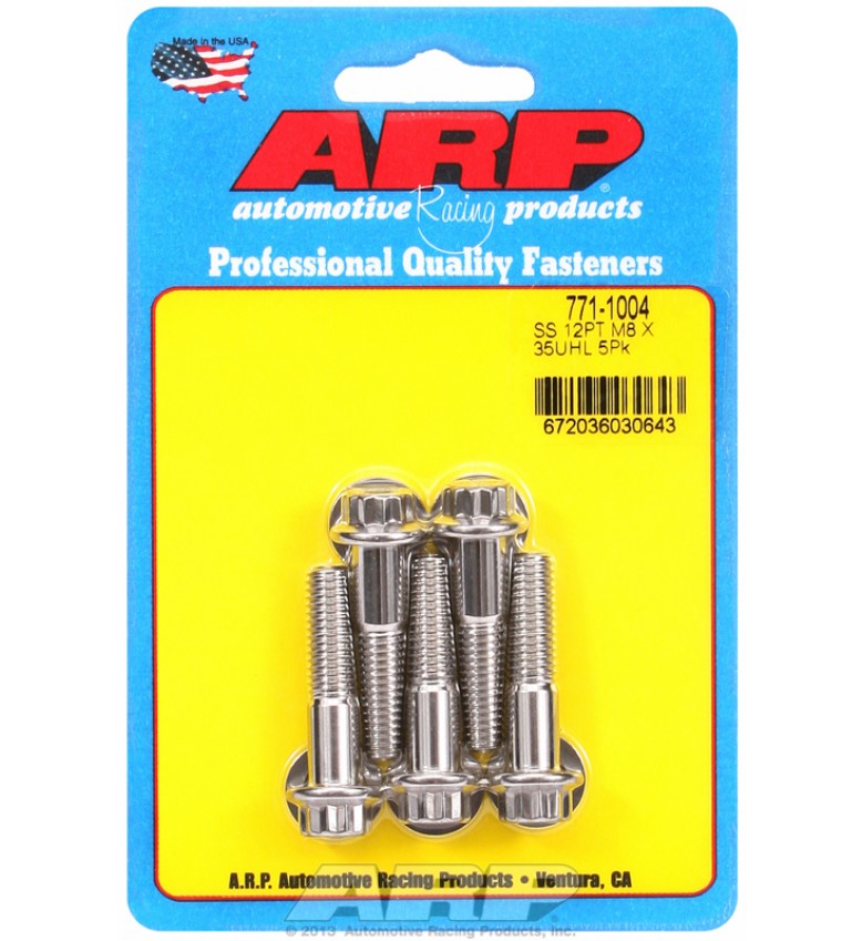 ARP Hardware - M8 x 1.25 x 35 12pt SS bolts