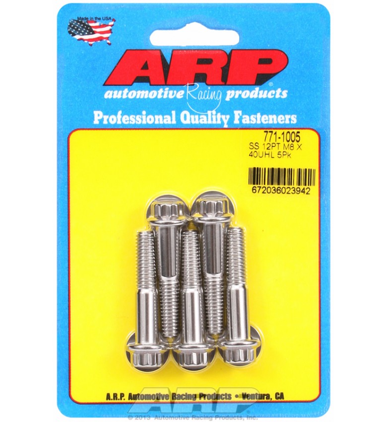 ARP Hardware - M8 x 1.25 x 40 12pt SS bolts