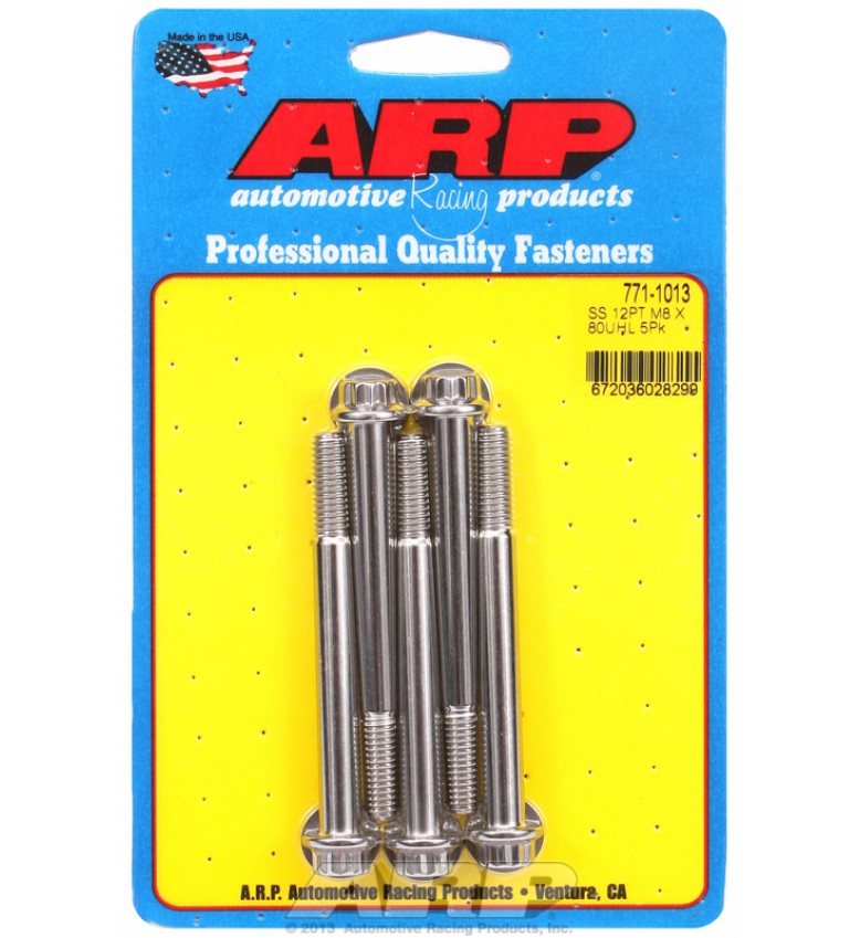 ARP Hardware - M8 x 1.25 x 80 12pt SS bolts