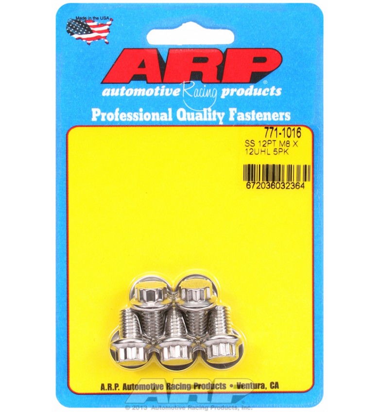 ARP Hardware - M8 x 1.25 x 12 12pt SS bolts