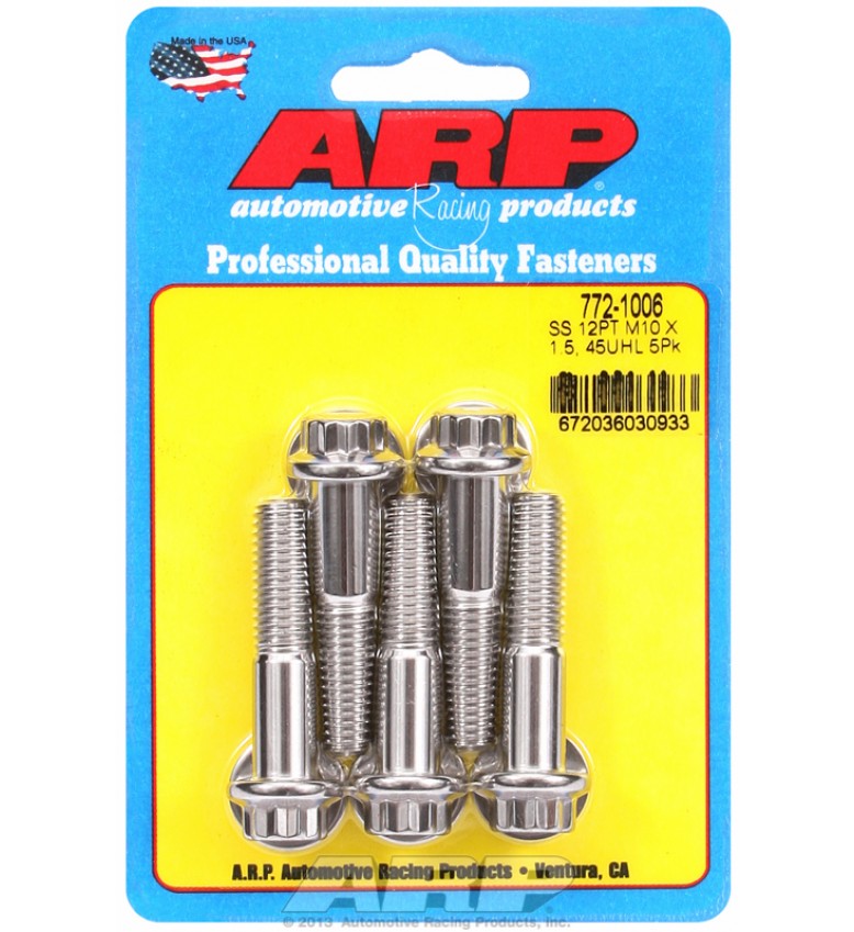 ARP Hardware - M10 x 1.50 x 45 12pt SS bolts