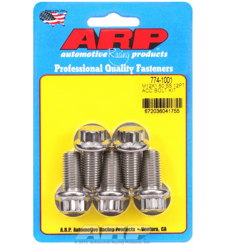ARP Hardware - M12 x 1.50 x 25 12pt SS bolts