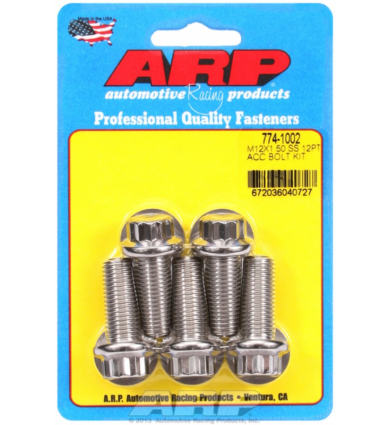 ARP Hardware - M12 x 1.50 x 30 12pt SS bolts