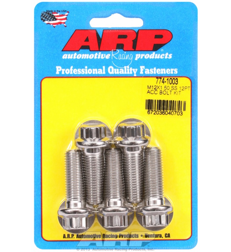 ARP Hardware - M12 x 1.50 x 35 12pt SS bolts
