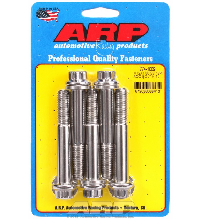 ARP Hardware - M12 x 1.50 x 80 12pt SS bolts