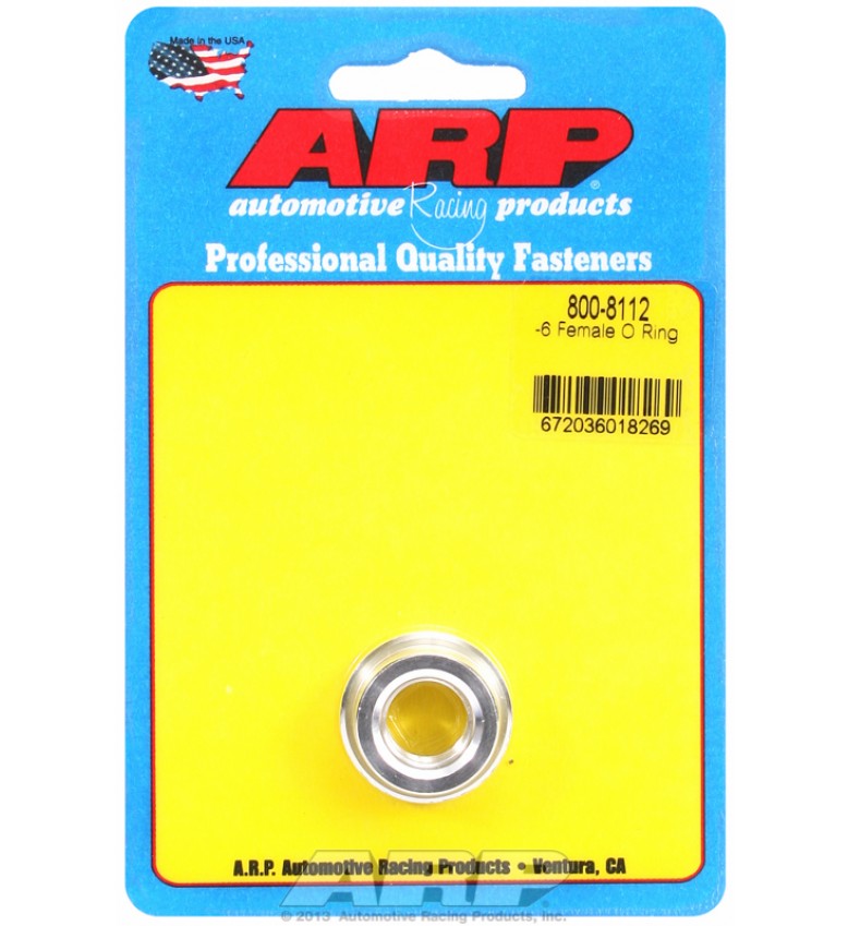ARP Hardware -  -6 female O ring aluminum weld bung