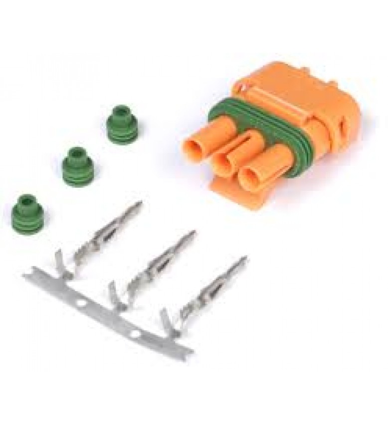 Plug and Pins Only - Delphi 3 pin GM Style MAP Sensor Orange