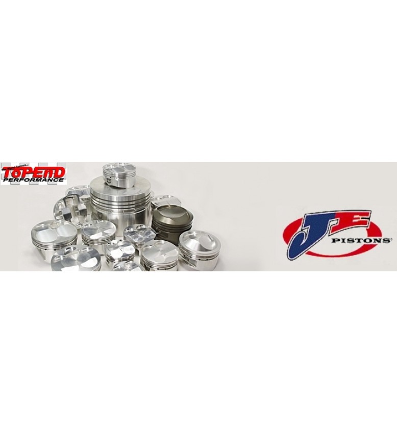 Mercedes 190E 2.3 16V and 2.5 16V JE Forged Piston set with Wrist Pin guide Spacers for use with Stock Connecting Rods and 22mm or 24mm Pin Diameter.