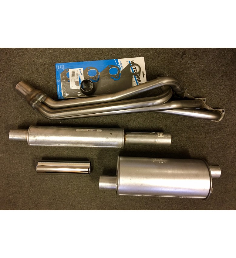 BMW M10 LONG Headers 2002 or 320i WITH Exhaust Components. 