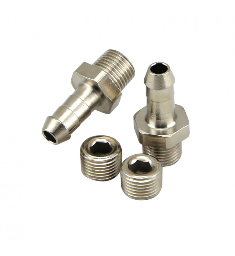 1/8th NPT 6mm Hose Tail Fittings & Blanks
