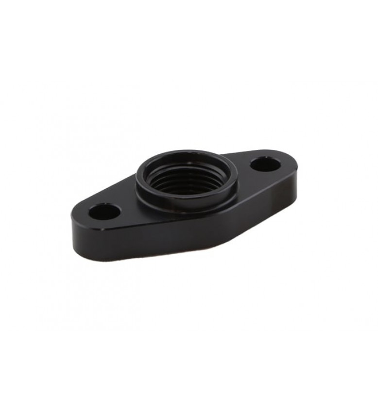 Billet AN-10 orb Turbo Drain adapter with Silicon O-ring.  52mm Mounting Holes - T3/T4 style fitment