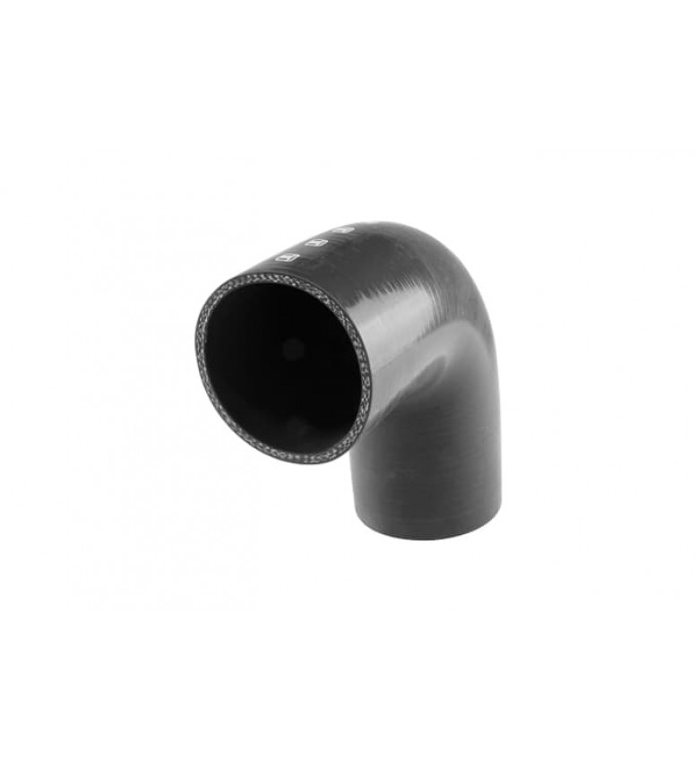 Silicon Hose 90 Reducer Elbow 2.75"-3.00" Black