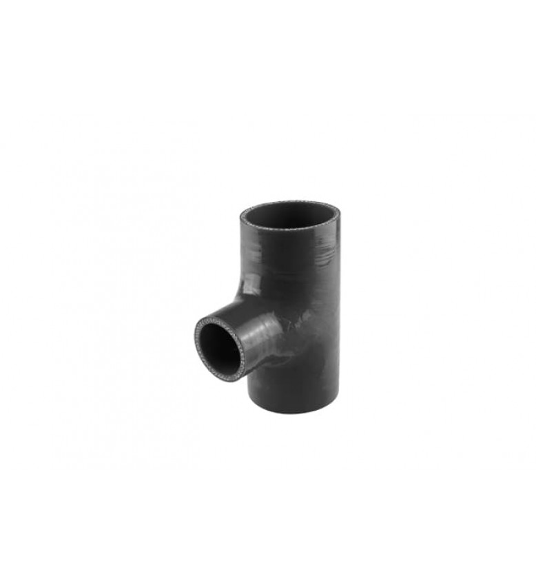 Hose Tee 2.50" ID 1.5" spout - Black