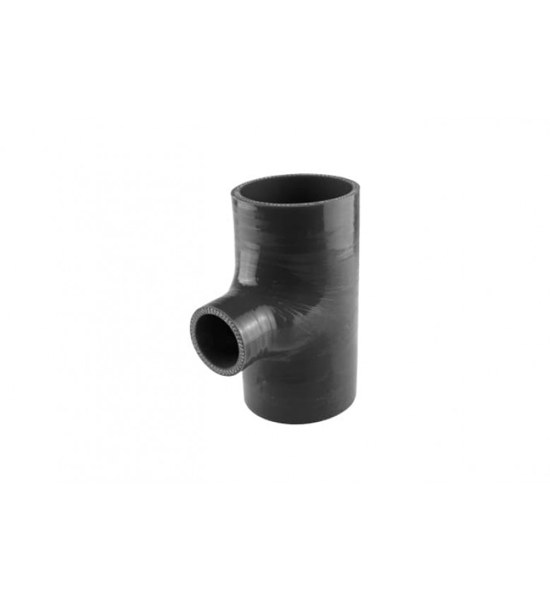 Hose Tee 3.00" ID 1.5" spout - Black