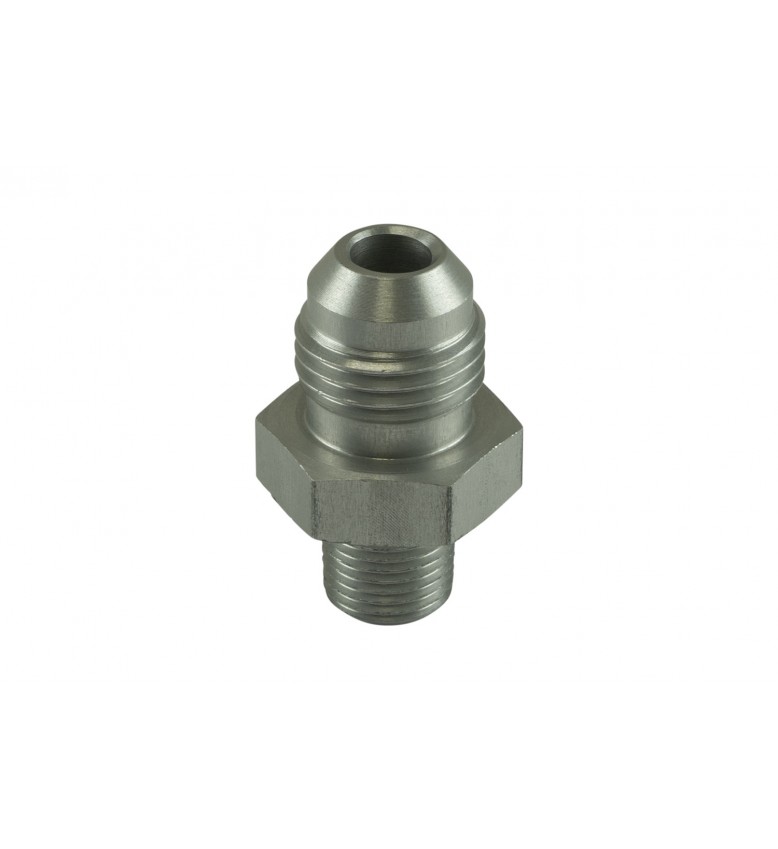 Clear, -6 AN Flare to 1/8 NPT Male Straight
