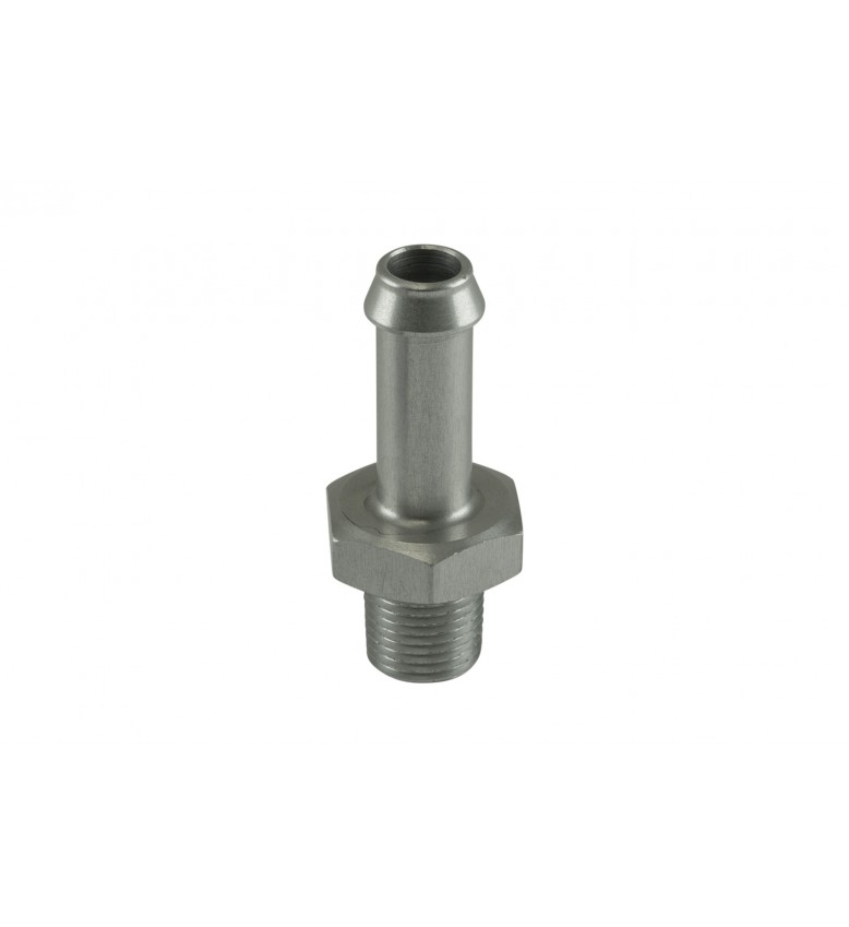 Clear, 8mm / 5/16" Hose End to 1/8 NPT Male Straight