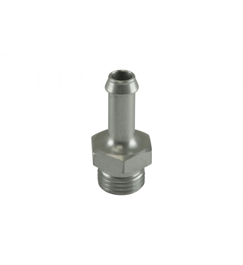 Clear, 8mm / 5/16" Hose End to -6 AN ORB Male Straight