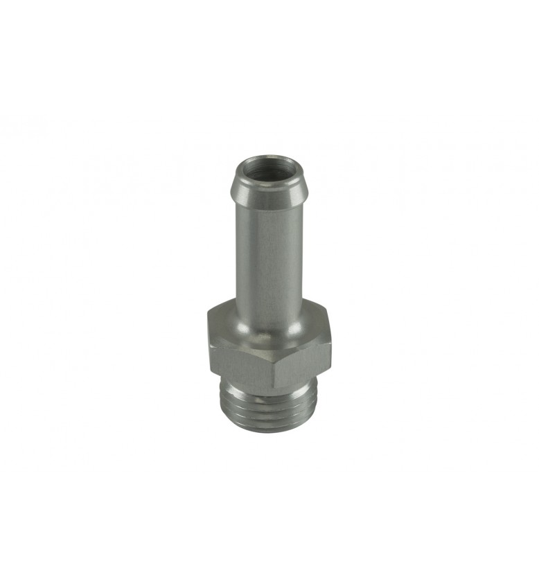 Clear, 10mm / 3/8" Hose End to -6 AN ORB Male Straight
