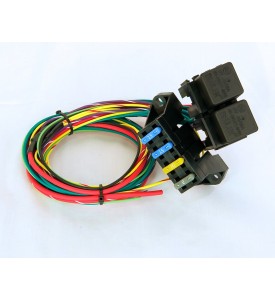 TEC Fuse and Relay Harness: 4 fuses, 2 relays (for all TEC-3, 3r, gt and S)
