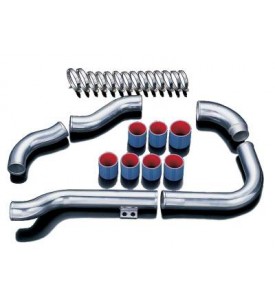 [Mitsubishi Lancer(2008)] HKS Intercooler Pipe Kits Intercooler Pipe Kit; Polished Aluminum; 3 Intake Pipes, 1 Out Pipes