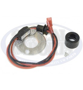 DISTRIBUTOR, 009 dual Breakerless VW, "VR" square sine signal, for CDI or F.I.