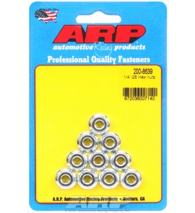 ARP Hardware - 1/4-28 hex nut kit