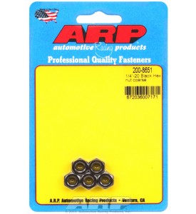 ARP Hardware - 1/4-28 black coarse hex nut kit
