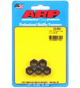 ARP Hardware - 3/8-16 black coarse hex nut kit