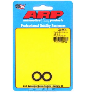 ARP Hardware - 3/8 ID 5/8 OD machined chamfer black washers