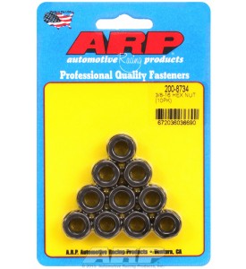 ARP Hardware - 3/8-16 black hex nut kit