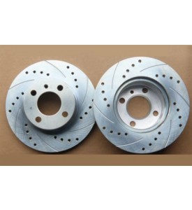 Vented Brake Rotors, Cross-drilled - E21 320i/323i Front