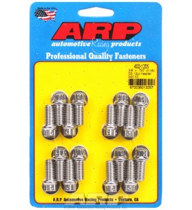 ARP Hardware - 3/8 x .750 drilled SS 12pt header bolt kit