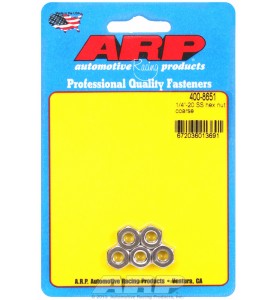 ARP Hardware - 1/4-20 SS coarse hex nut kit