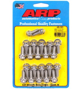 ARP Hardware - BB Chevy1-pc oil pan gasket w/alum timing cover 12pt bolt kit