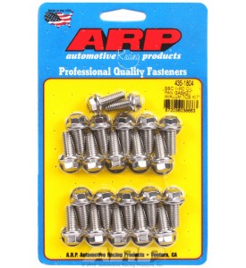 ARP Hardware - BB Chevy1-pc oil pan gasket w/alum timing cover hex bolt kit