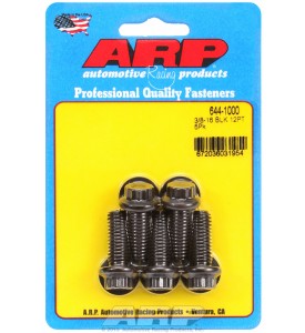 ARP Hardware - 3/8-16 x 1.000 12pt 7/16 wrenching black oxide bolts