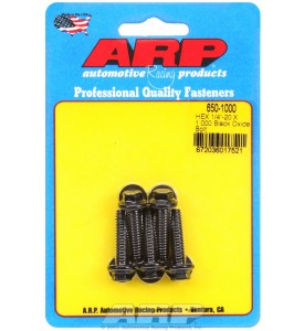 ARP Hardware - 1/4-20 X 1.000 hex black oxide bolts