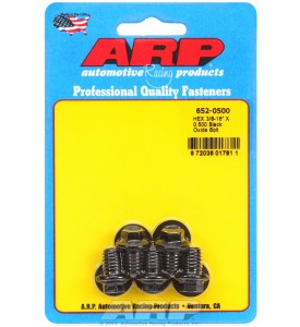 ARP Hardware - 3/8-16 X 0.500 hex black oxide bolts