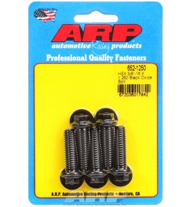 ARP Hardware - 3/8-16 X 1.250 hex black oxide bolts