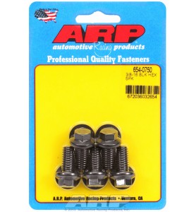 ARP Hardware - 3/8-16 x 0.750 hex 7/16 wrenching black oxide bolts