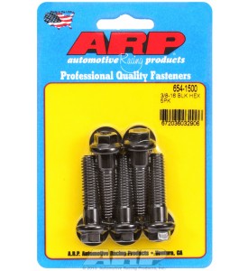 ARP Hardware - 3/8-16 x 1.500 hex 7/16 wrenching black oxide bolts