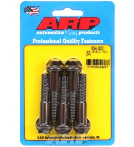 ARP Hardware - 3/8-16 x 2.000 hex 7/16 wrenching black oxide bolts