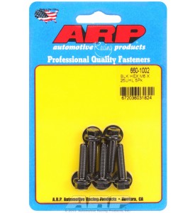 ARP Hardware - M6 x 1.00 x 25 hex black oxide bolts