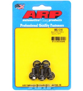 ARP Hardware - M6 x 1.00 x 12  hex black oxide bolts